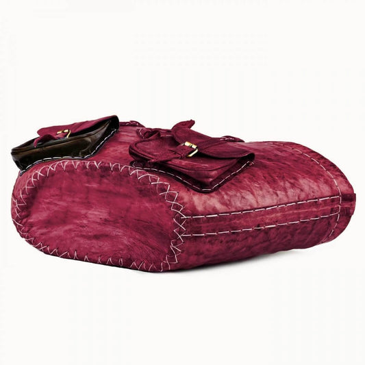 Ledershopper 'Saint Tropez' rot