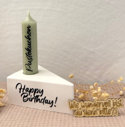 Geburtstagskuchen - Happy Birthday - 5 Kerzenfarben und 13 tolle Motive