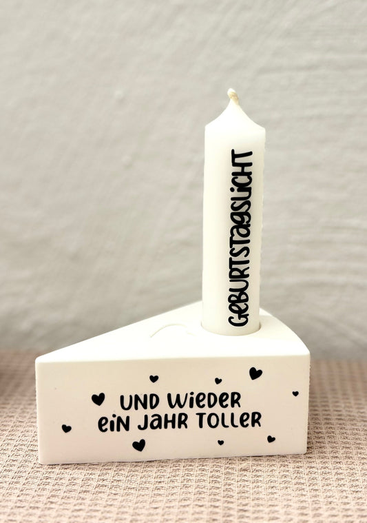 Geburtstagskuchen - Und wieder ein Jahr toller - 5 Kerzenfarben und 13 tolle Motive