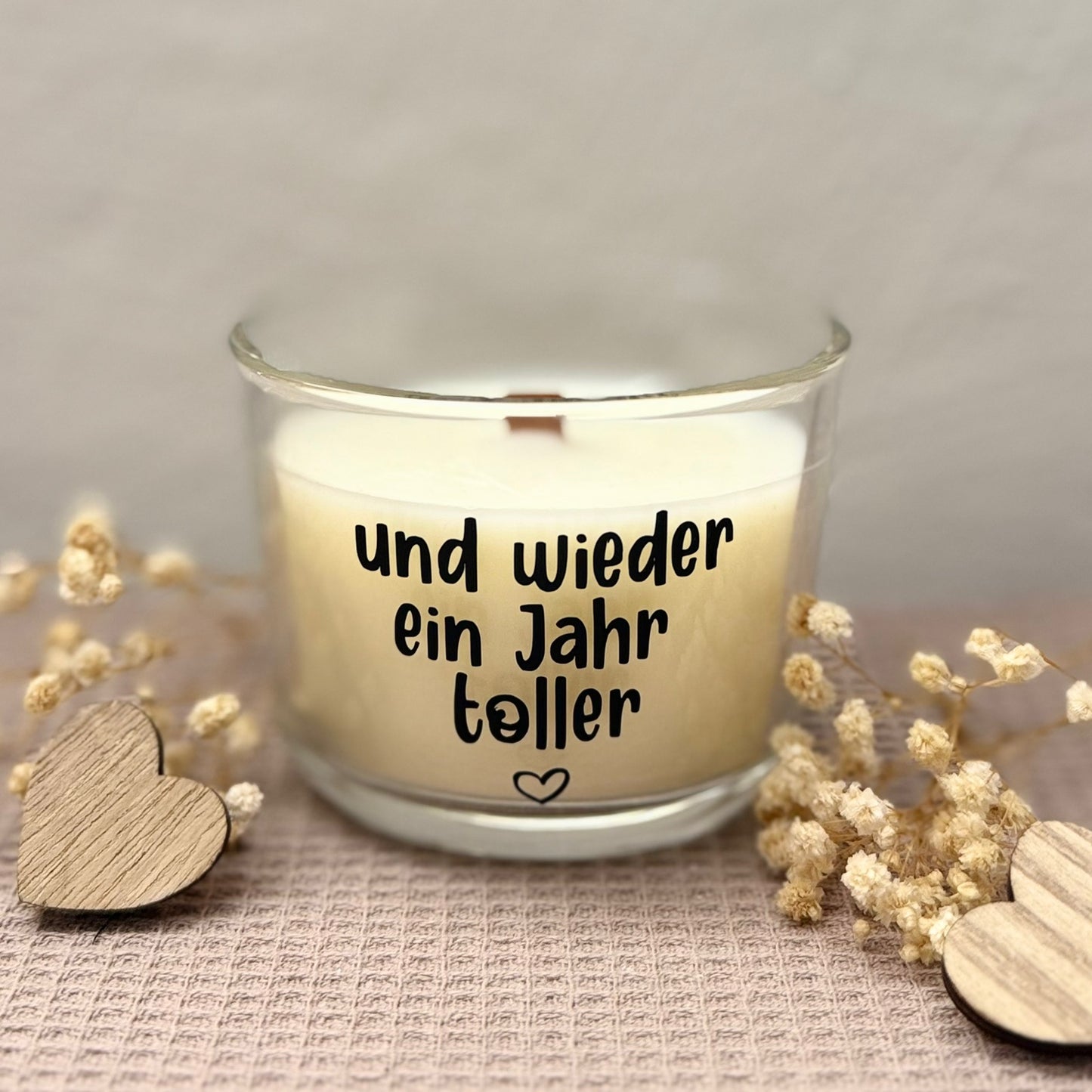 Kerzenglas - und wieder ein Jahr toller
