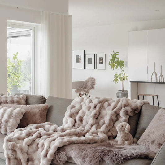 Decke/Tagesdecke Misty L - Tie Dye Sand