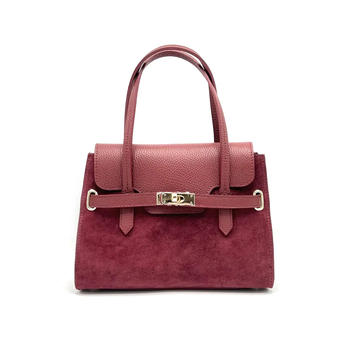 Handtasche aus Wildleder mit Umhängegurt in 5 Farben