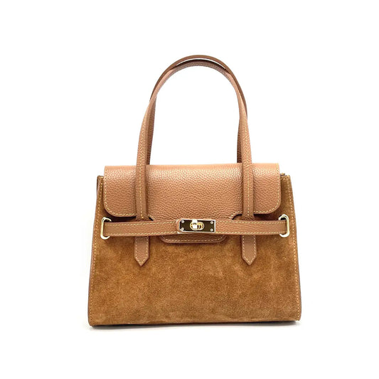 Handtasche aus Wildleder mit Umhängegurt in 5 Farben