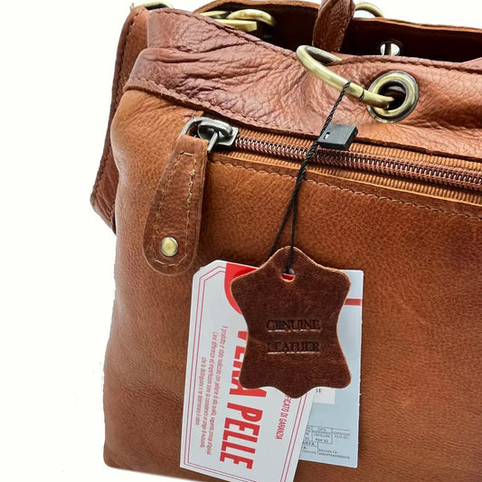 Schultertasche aus echtem Leder in 3 Farben by Mein Shop