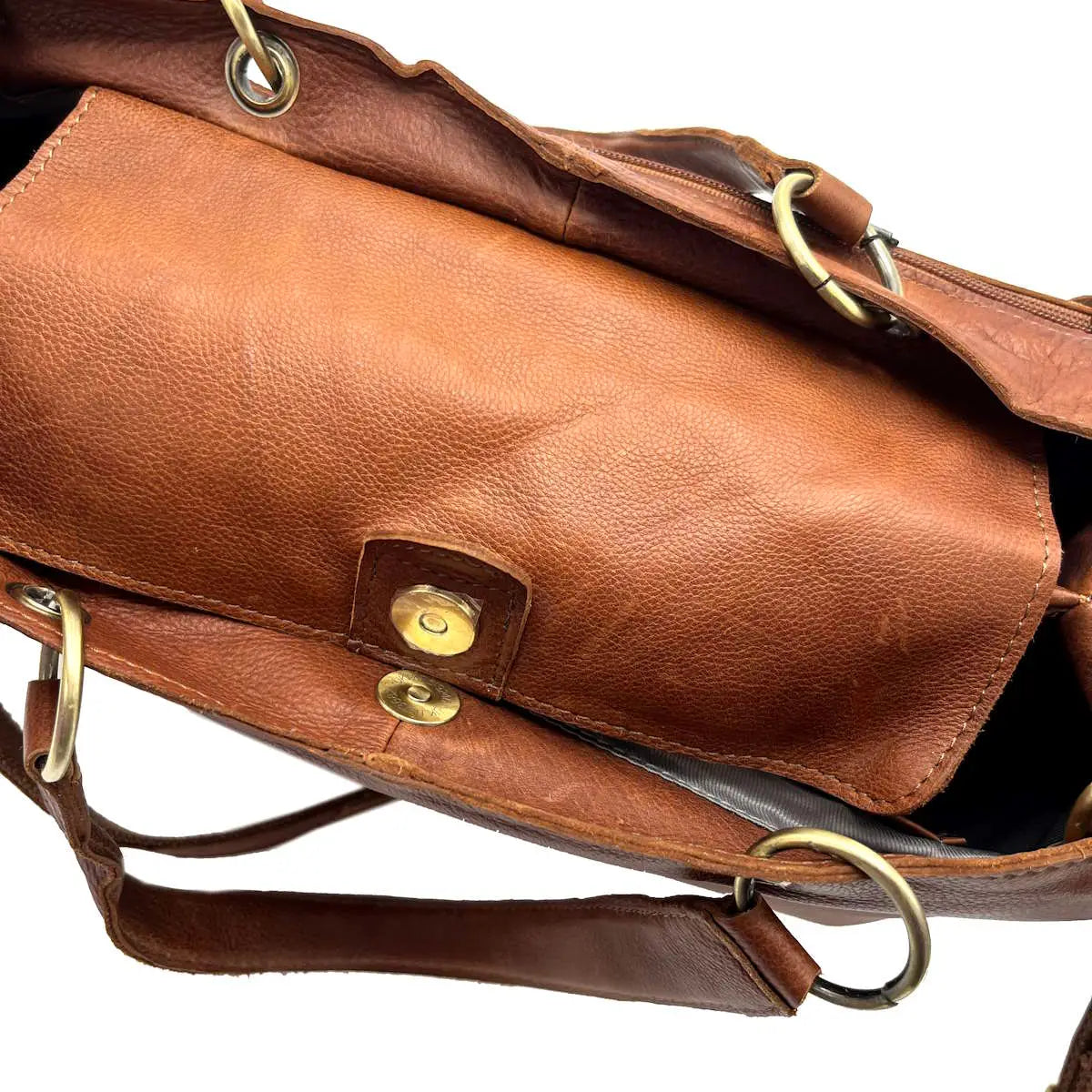 Schultertasche aus echtem Leder in 3 Farben