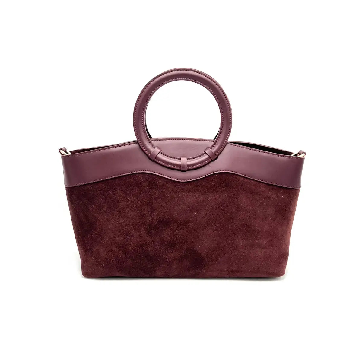Handtasche aus Wildleder mit Umhängegurt in 4 Farben