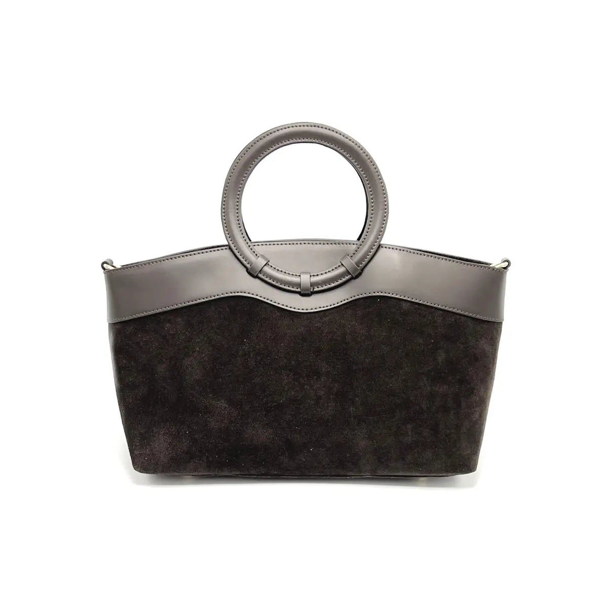 Handtasche aus Wildleder mit Umhängegurt in 4 Farben