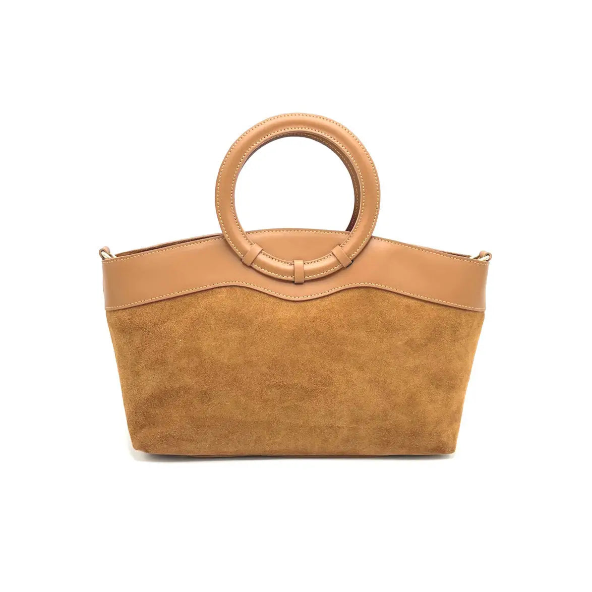 Handtasche aus Wildleder mit Umhängegurt in 4 Farben