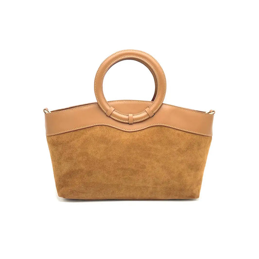 Handtasche aus Wildleder mit Umhängegurt in 4 Farben