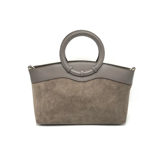 Handtasche aus Wildleder mit Umhängegurt in 4 Farben