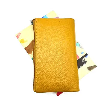 Damen-Brieftasche aus echtem Leder in 3 Farben