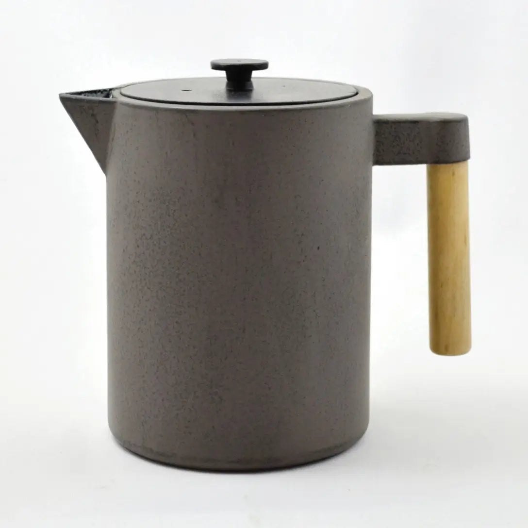 Teekanne aus Gusseisen, 1,2l grau